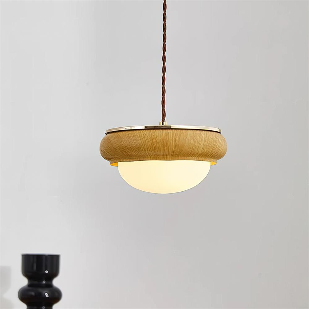 Freyza | Quillon Wood Ring Wood Pendant Light – Kitchen Dining Room