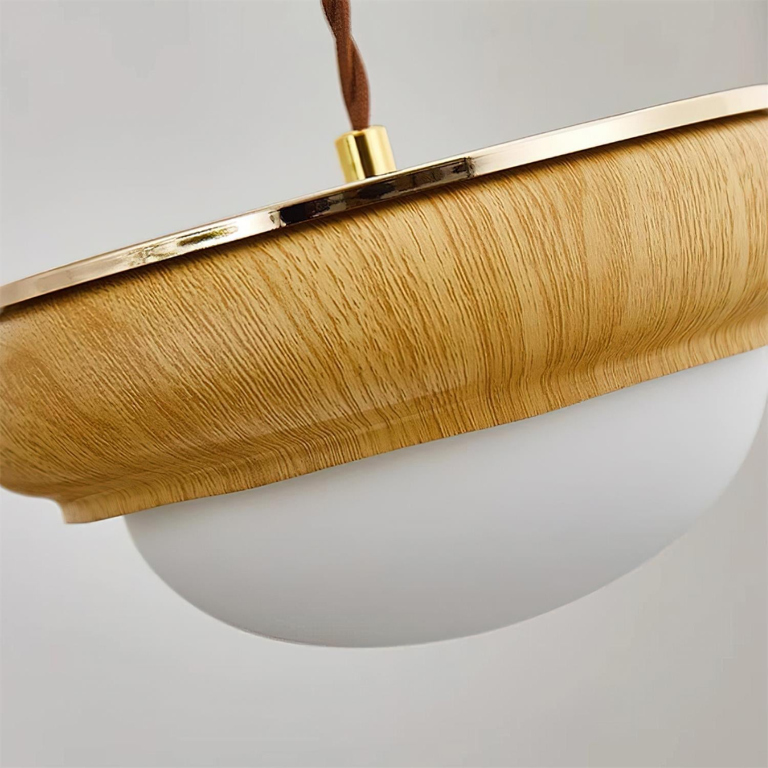 Freyza | Quillon Wood Ring Wood Pendant Light – Kitchen Dining Room
