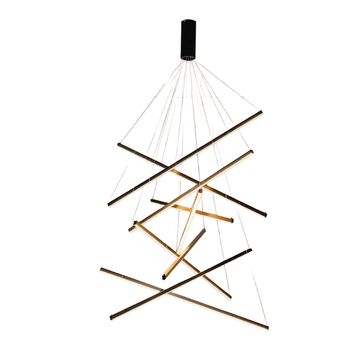 Freyza - IlonaLight | Modern Black Aluminum LED Dining Room Chandelier