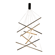 Freyza - IlonaLight | Modern Black Aluminum LED Dining Room Chandelier