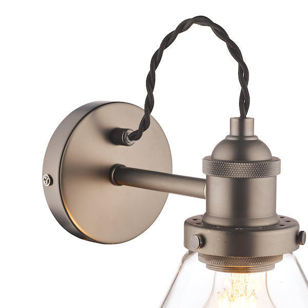 Industrial Wall Light | Adjustable Arm Sconce with Nickel Finish | Versatile Task Lighting for Home Decor 4