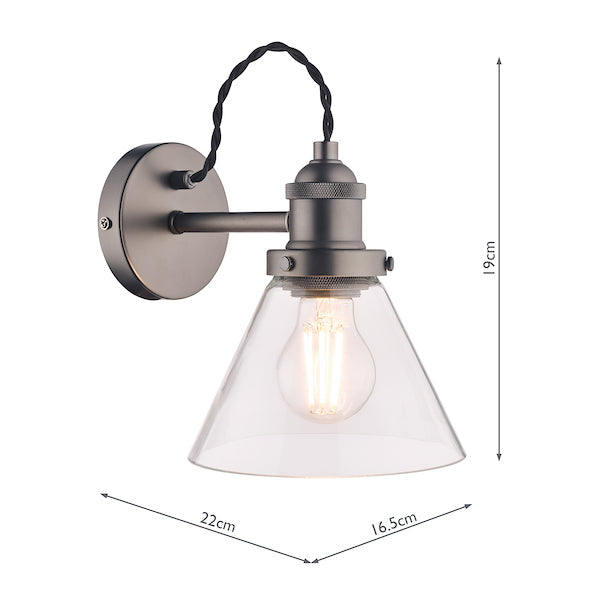 Industrial Wall Light | Adjustable Arm Sconce with Nickel Finish | Versatile Task Lighting for Home Decor 5
