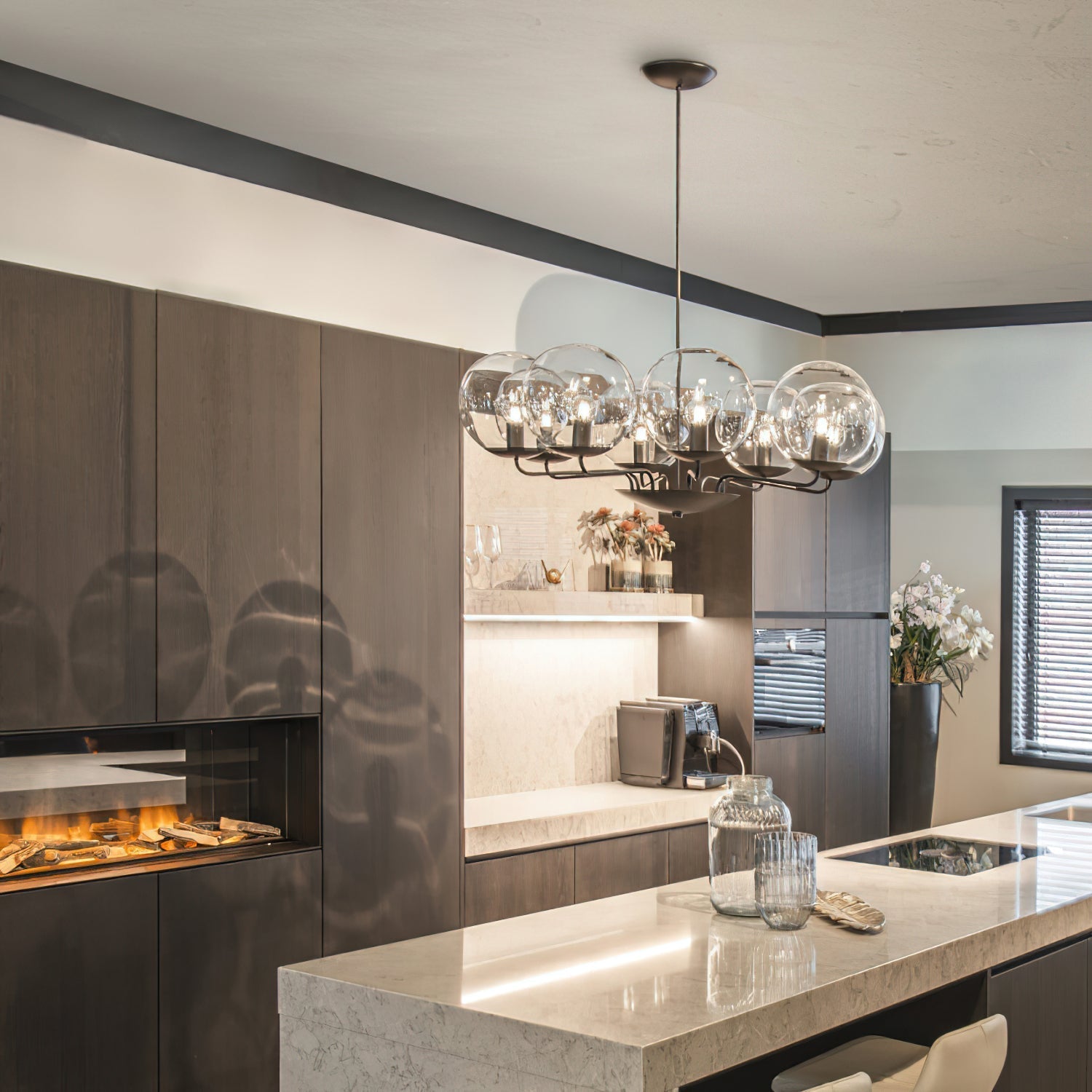 Freyza | Calaeor Elegance Glass Glass Chandelier – Dining Room Living Room