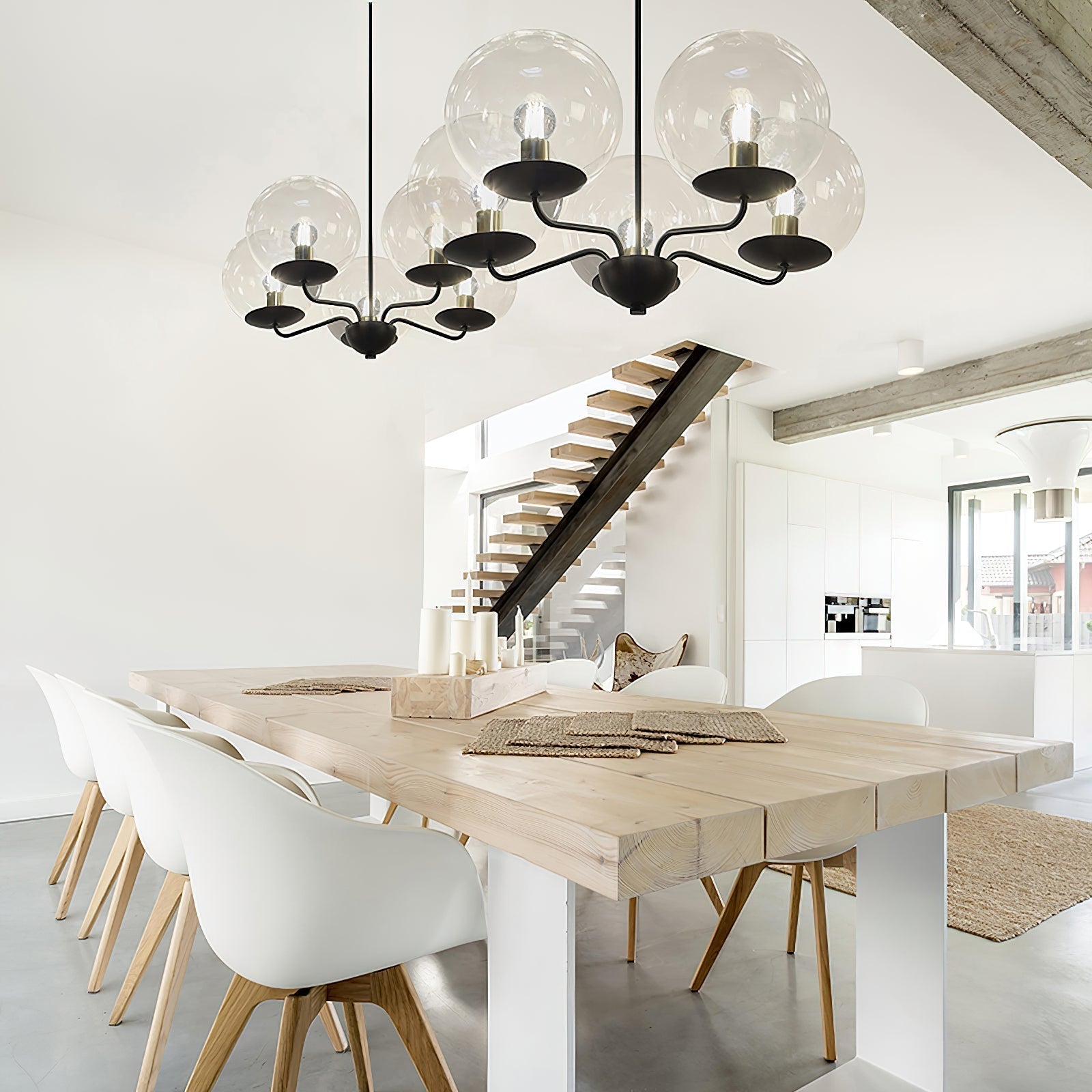 Freyza | Calaeor Elegance Glass Glass Chandelier – Dining Room Living Room