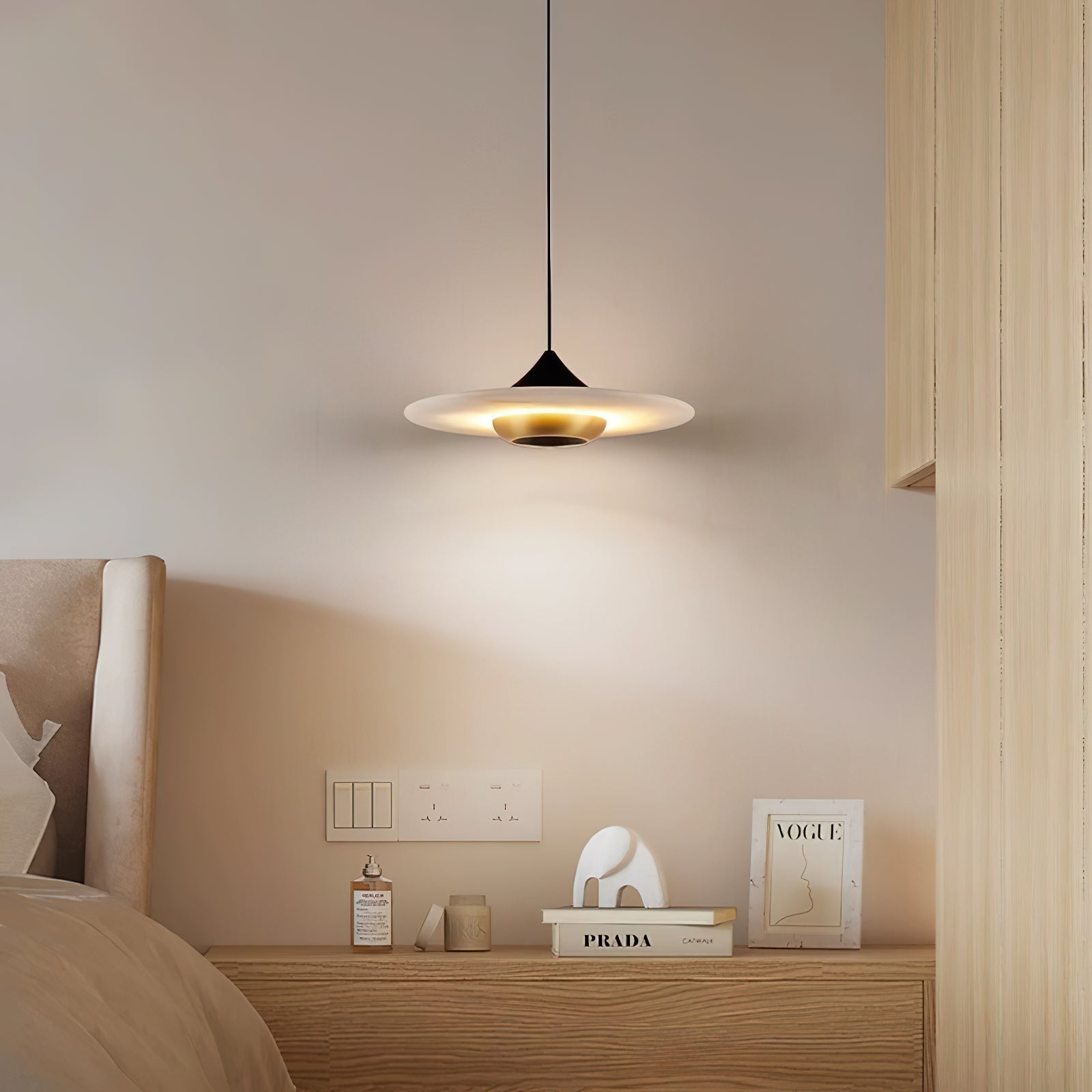 Freyza | Cimirora LED-Alabaster-Pendelleuchte – Küche, Esszimmer
