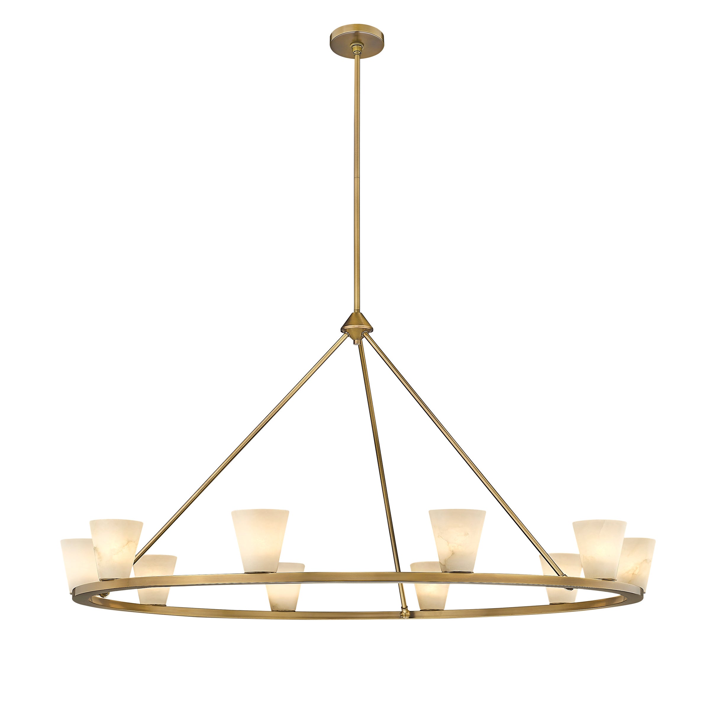 Lustre élégant Freyza | Ilaeiel couleur albâtre – Salle à manger, salon