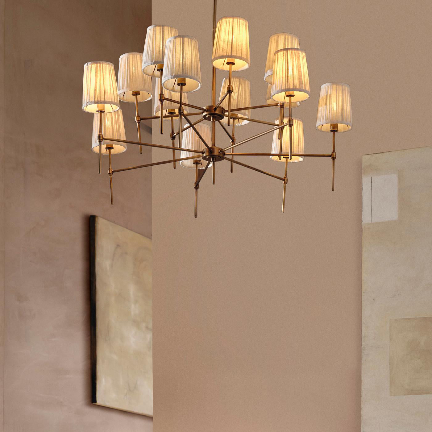 Freyza | Erthaos Elegance Fabric Fabric Chandelier – Dining Room Living Room