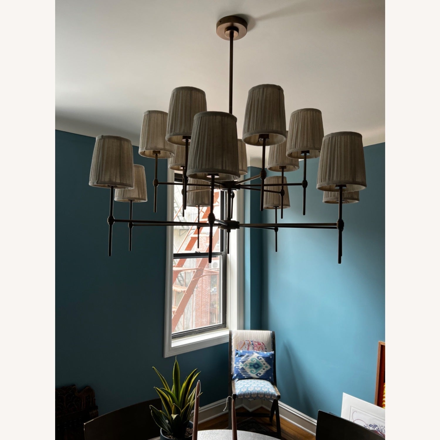 Freyza | Erthaos Elegance Fabric Fabric Chandelier – Dining Room Living Room