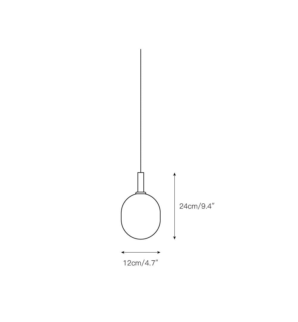 Freyza | Evmirion horizontale Glas-Pendelleuchte – Küche, Esszimmer