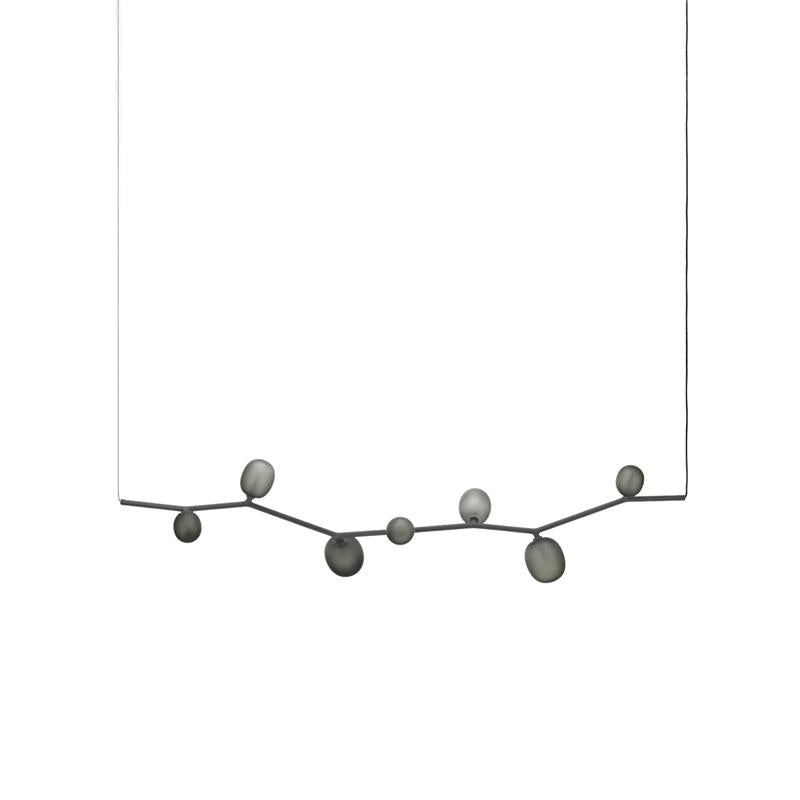 Freyza | Evmirion horizontale Glas-Pendelleuchte – Küche, Esszimmer