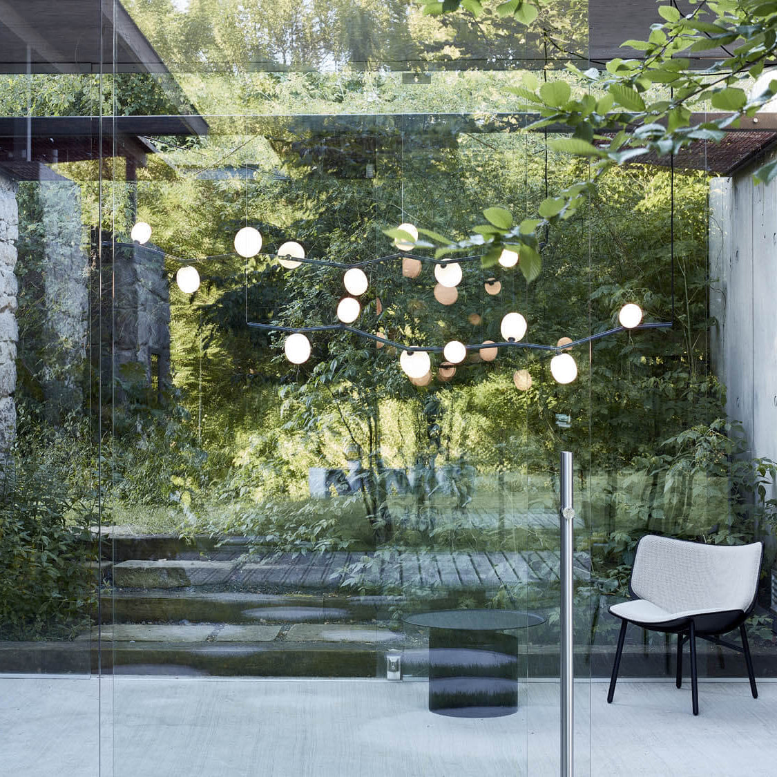 Freyza | Evmirion horizontale Glas-Pendelleuchte – Küche, Esszimmer
