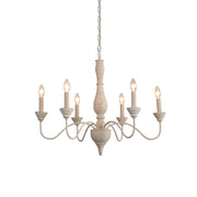 Freyza | Eurloryra Vintage Candle Wood Chandelier – Vintage Dining Room Living Room