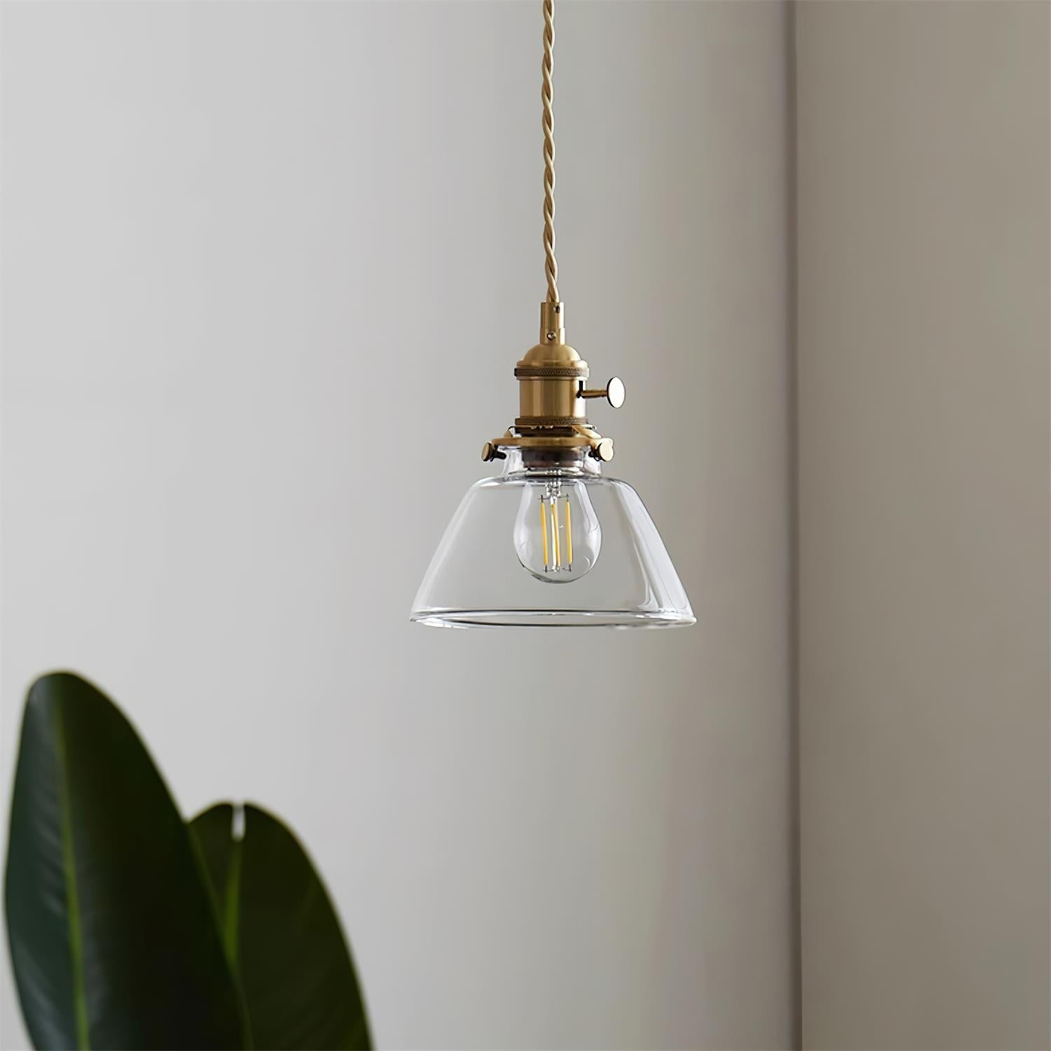 Suspension en verre transparent Freyza | Glint – Cuisine et salle à manger