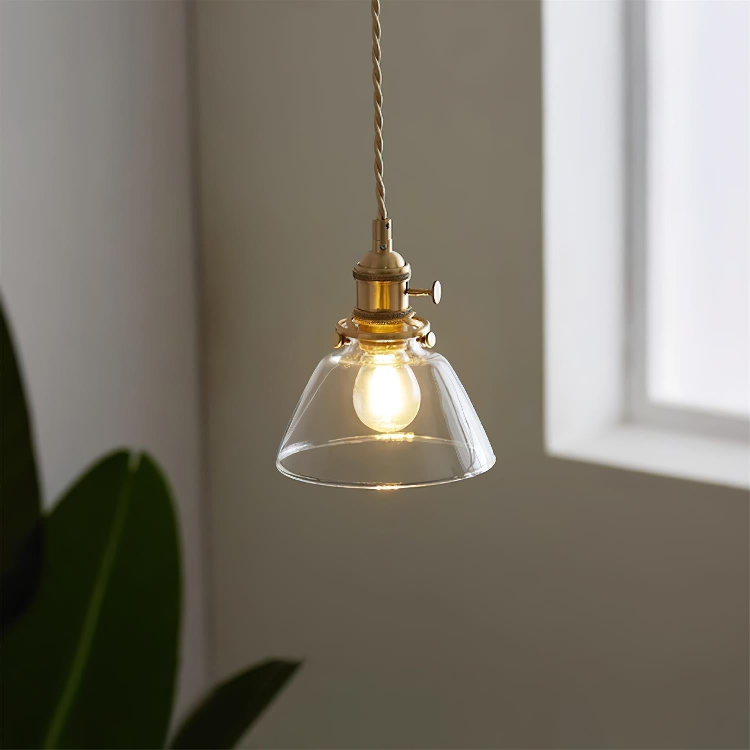 Suspension en verre transparent Freyza | Glint – Cuisine et salle à manger