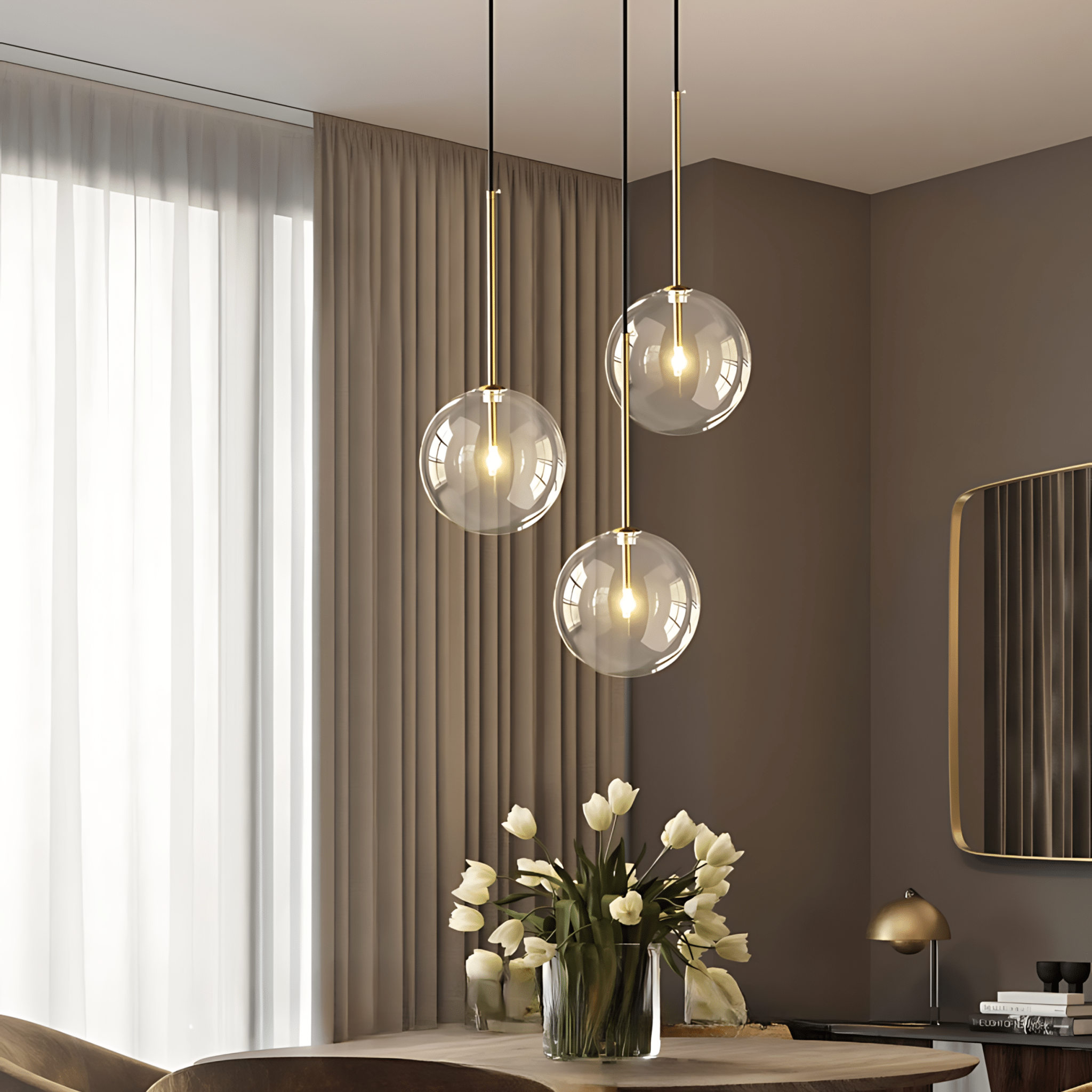 Freyza - JasperGlow | Elegant Modern Glass Kitchen Pendant Light Fixture