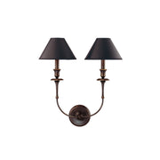 Freyza | Vedoror Vintage Industrial Brass Fabric Wall Light – Industrial Bedroom Hallway