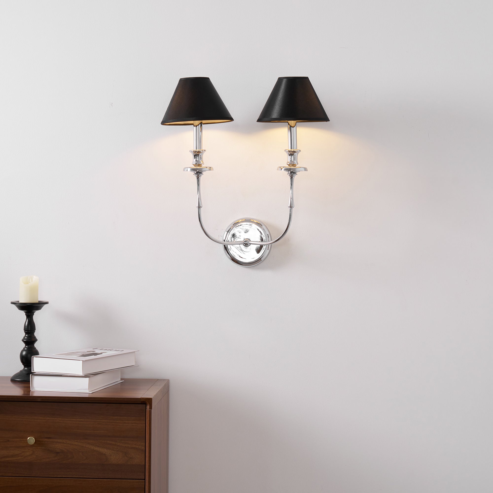 Freyza | Vedoror Vintage Industrial Brass Fabric Wall Light – Industrial Bedroom Hallway