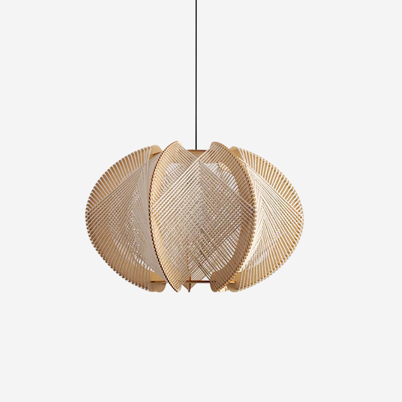 Freyza | Suspension en tissu, bois et abat-jour en tissu – Cuisine, salle à manger