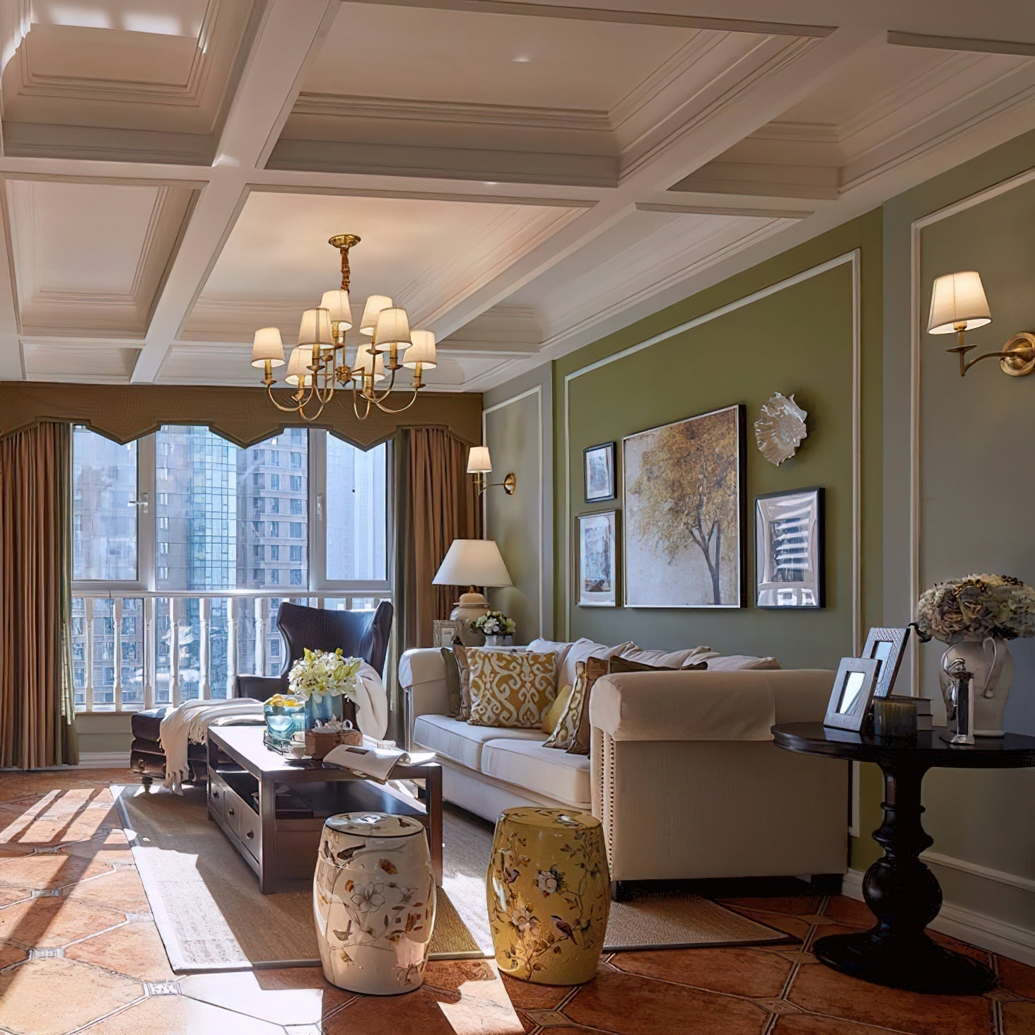 Freyza | Vilorira Vintage Brass Brass Fabric Chandelier – Vintage Dining Room Living Room