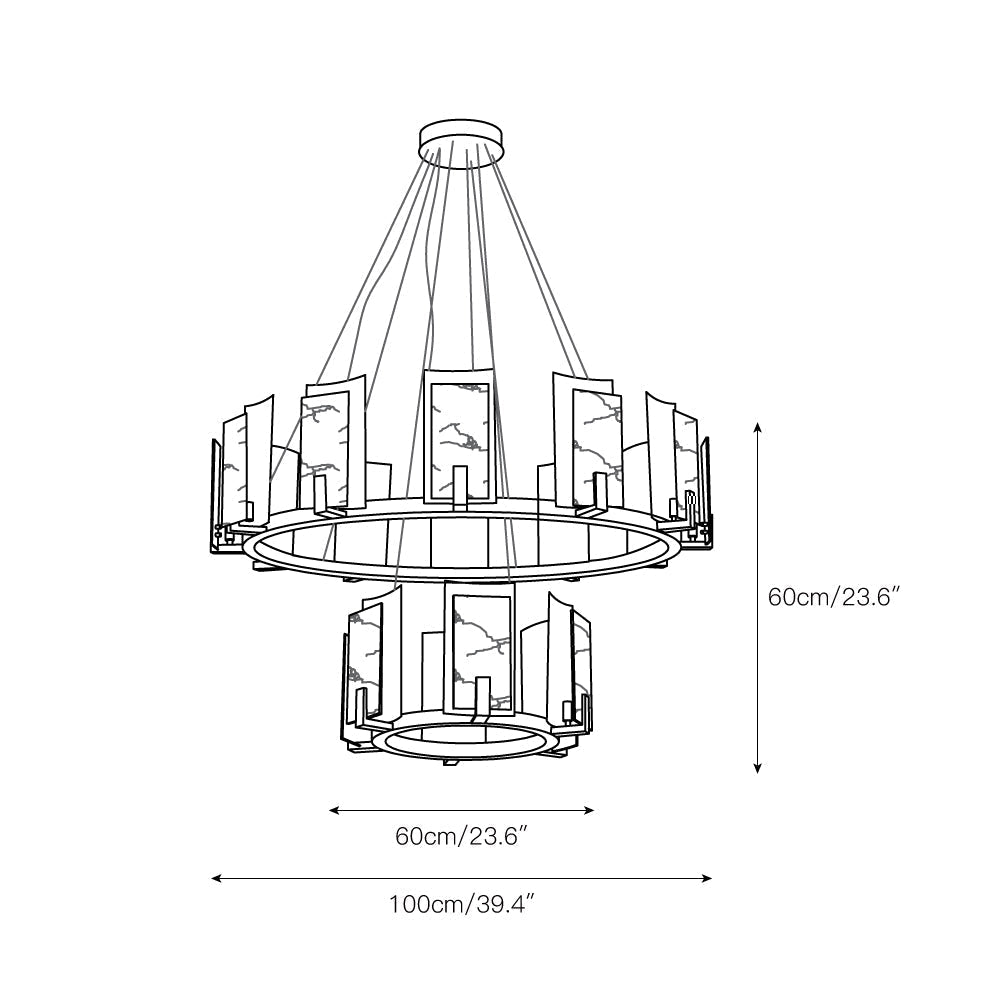 Freyza | Nyraeila Postmodern Luxury Chandelier – Modern Dining Room Living Room