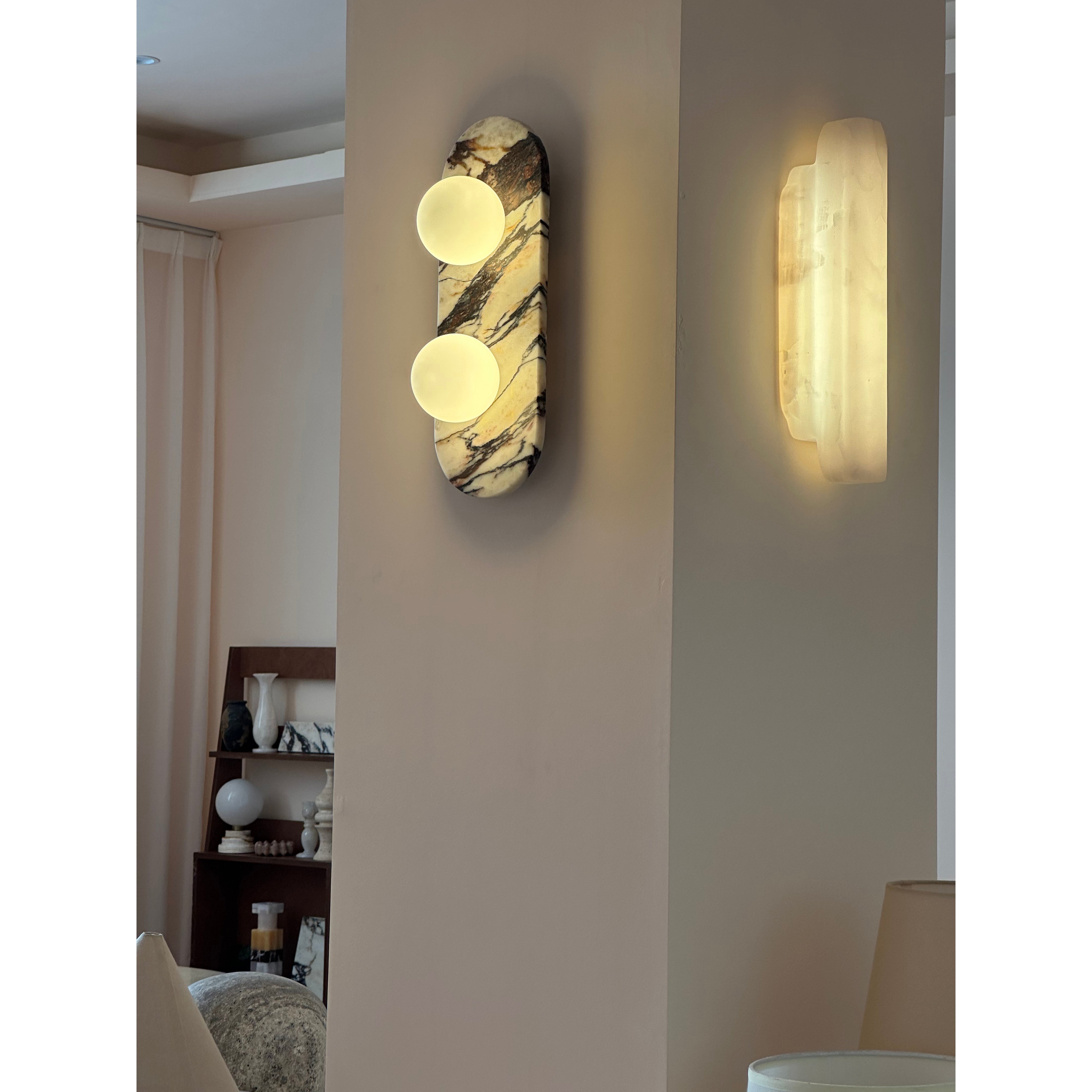 Freyza | Applique murale moderne en marbre élégante Alvuvyo – Chambre et couloir modernes