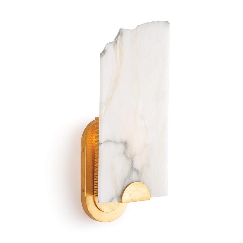 Freyza | Olphaiel Brass Alabaster Brass Wall Light – Bedroom Hallway