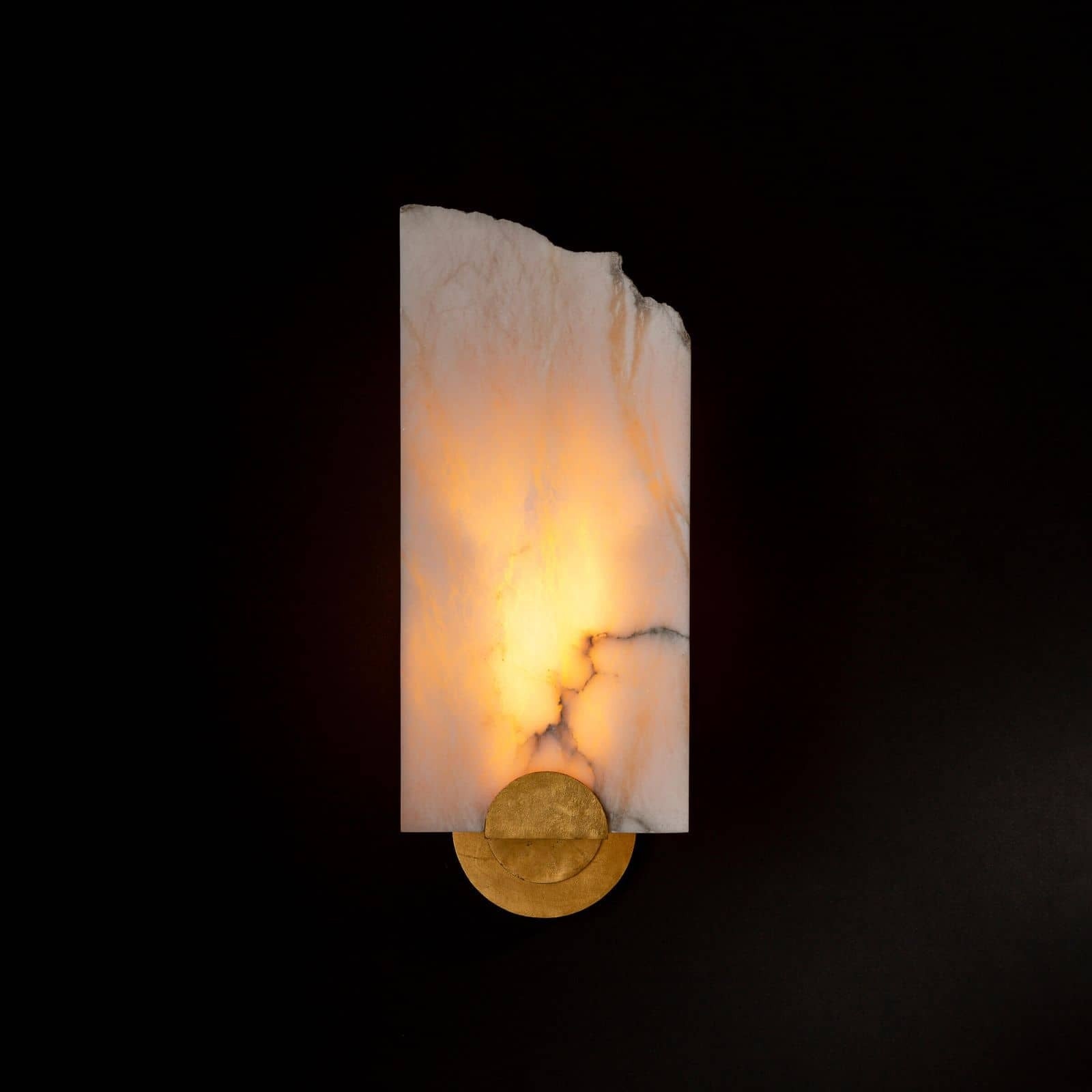 Freyza | Olphaiel Brass Alabaster Brass Wall Light – Bedroom Hallway