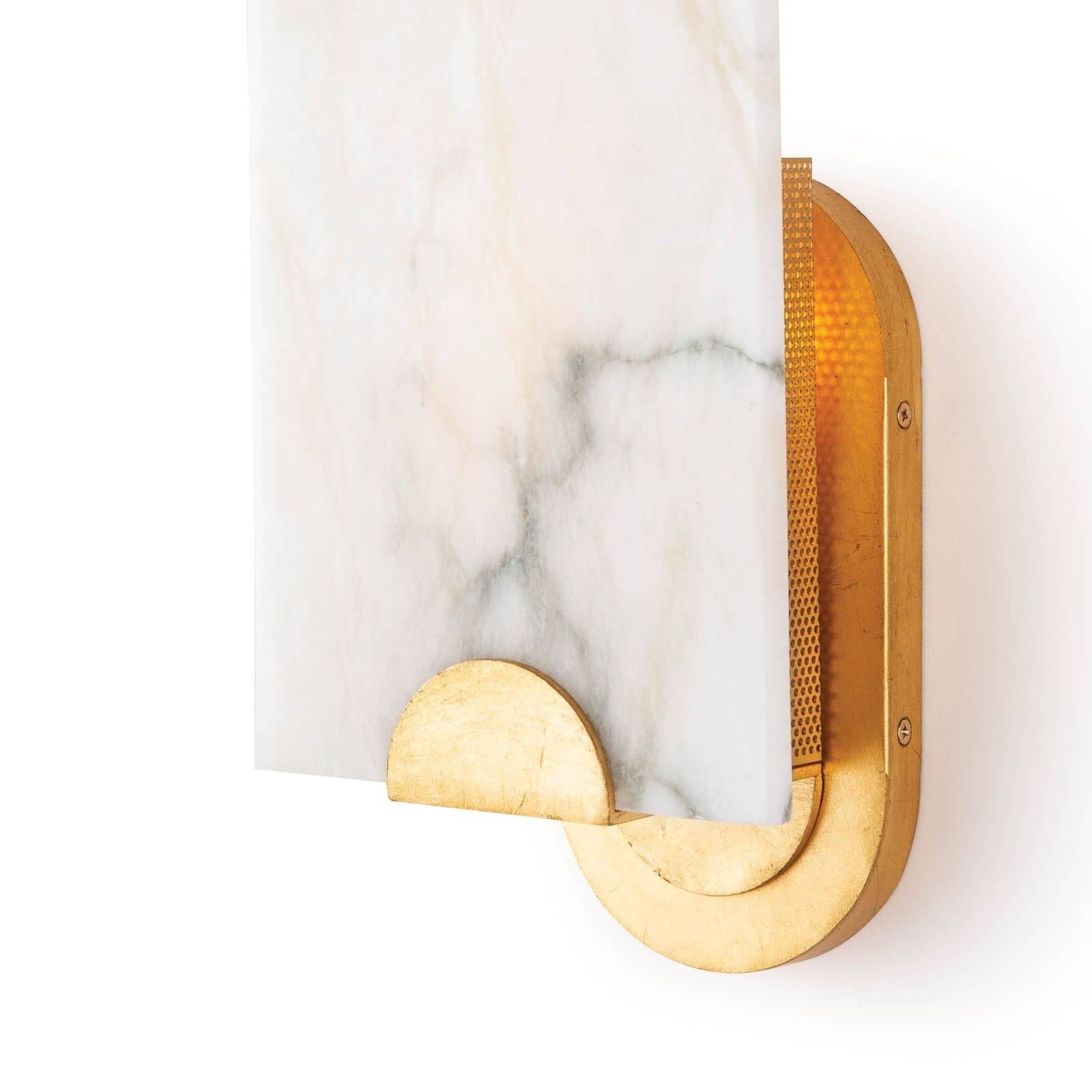 Freyza | Olphaiel Brass Alabaster Brass Wall Light – Bedroom Hallway