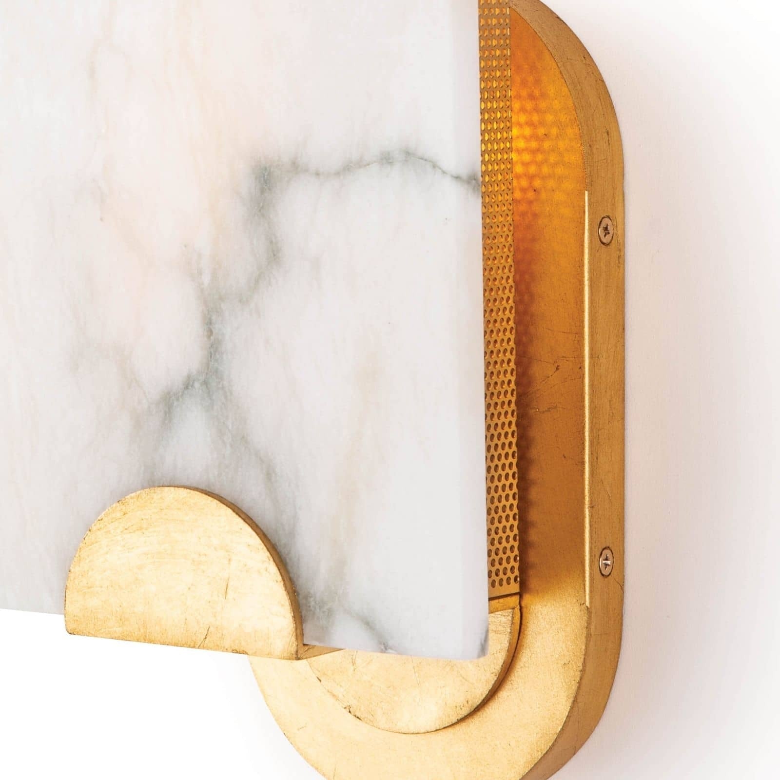 Freyza | Olphaiel Brass Alabaster Brass Wall Light – Bedroom Hallway
