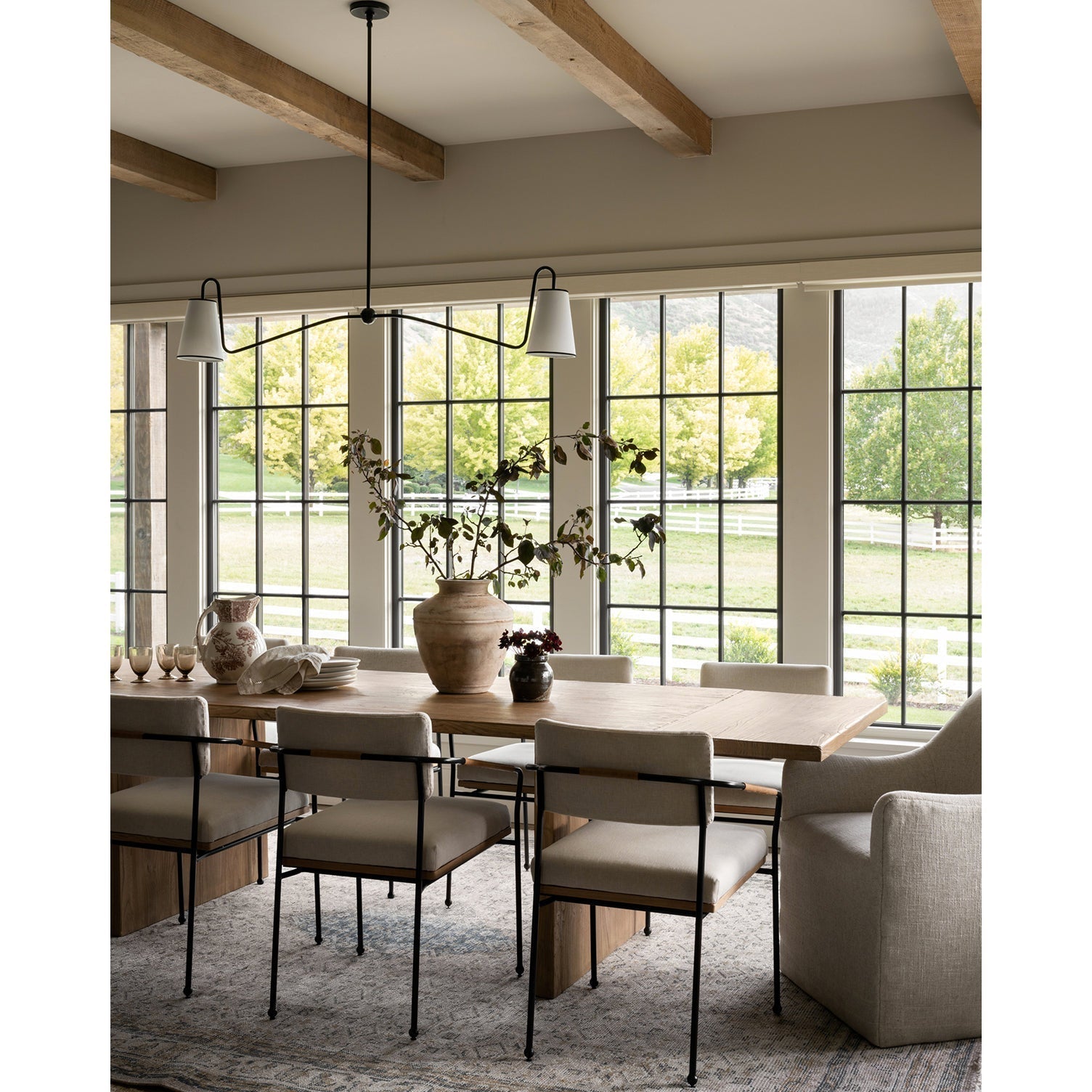 Freyza | Ormirarae Vintage Industrial Brass Fabric Pendant Light – Industrial Kitchen Dining Room
