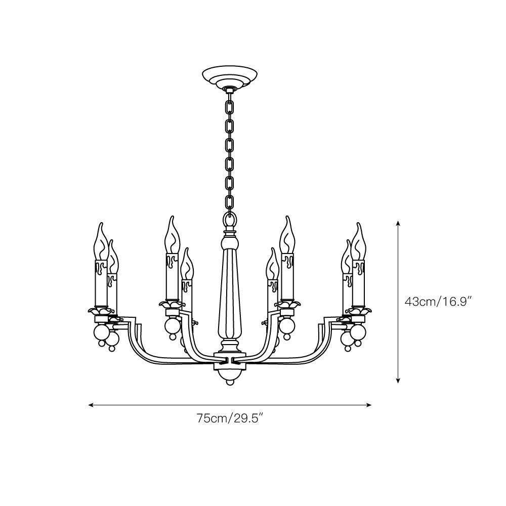 Freyza | Vorinor Vintage Industrial Chandelier – Industrial Dining Room Living Room