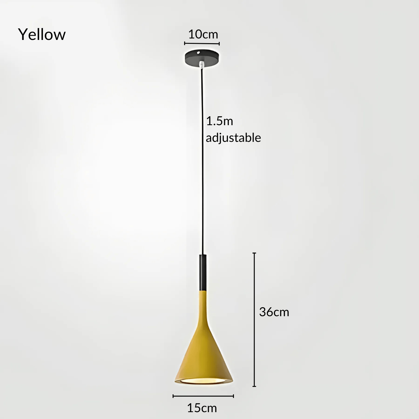 Freyza - KaliyahLight | Vibrant Modern Cone Pendant Lamp Design