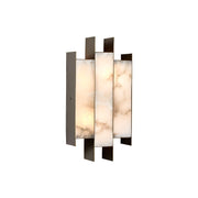 Freyza | Vavynor Brass Alabaster Brass Wall Light – Bedroom Hallway