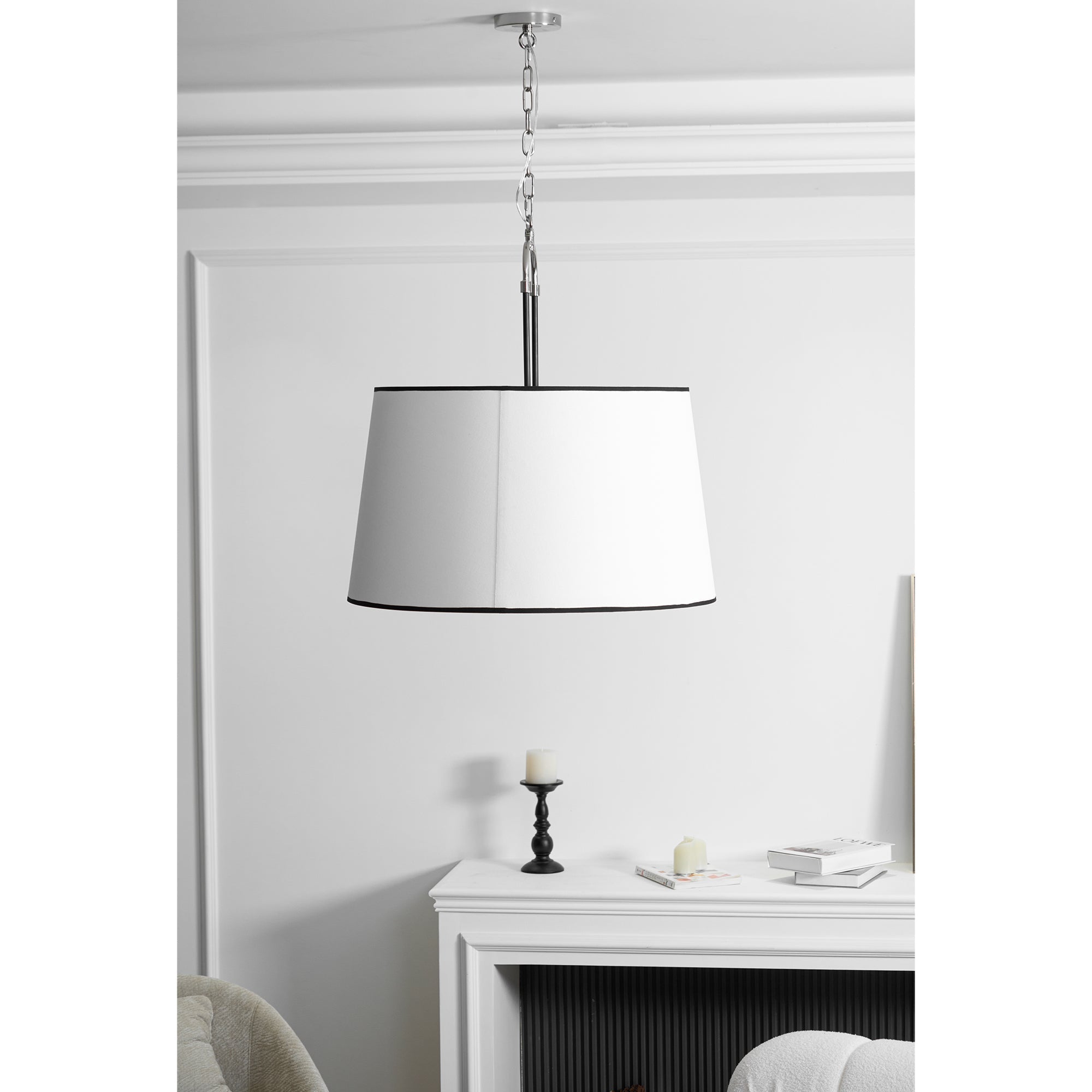Freyza | Aurzorora Vintage Industrial Brass Fabric Pendant Light – Industrial Kitchen Dining Room