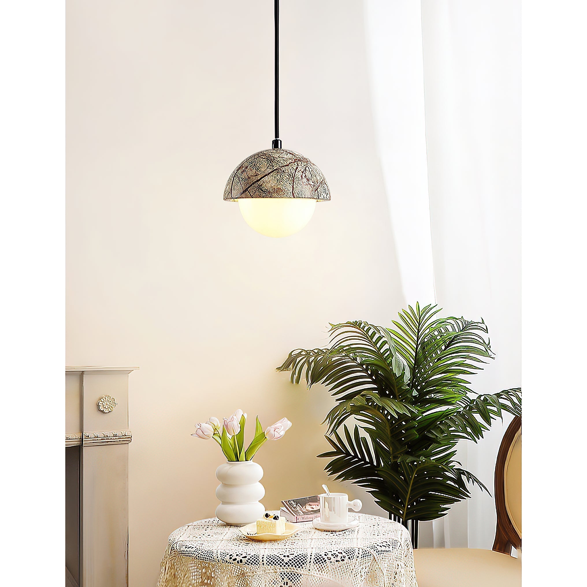 Freyza | Lylorarae Marmor-Glas-Pendelleuchte – Küche und Esszimmer