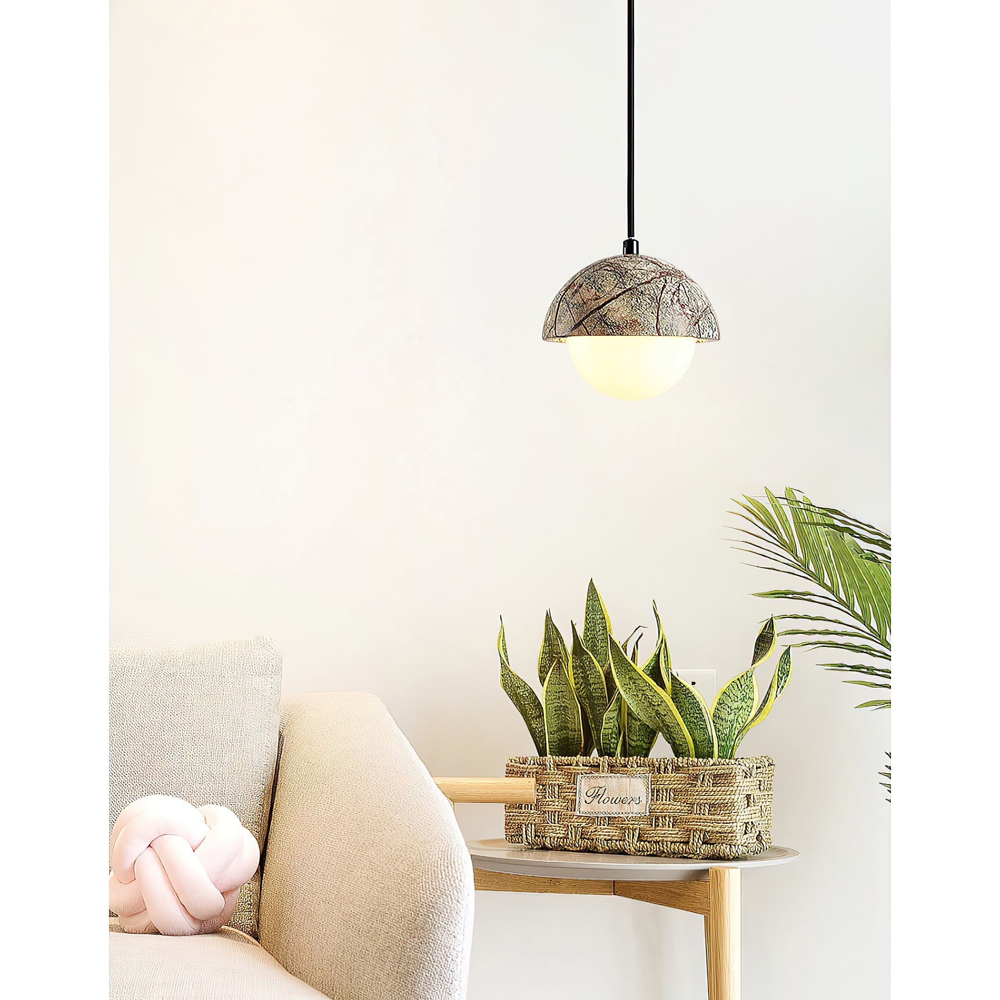 Freyza | Lylorarae Marmor-Glas-Pendelleuchte – Küche und Esszimmer