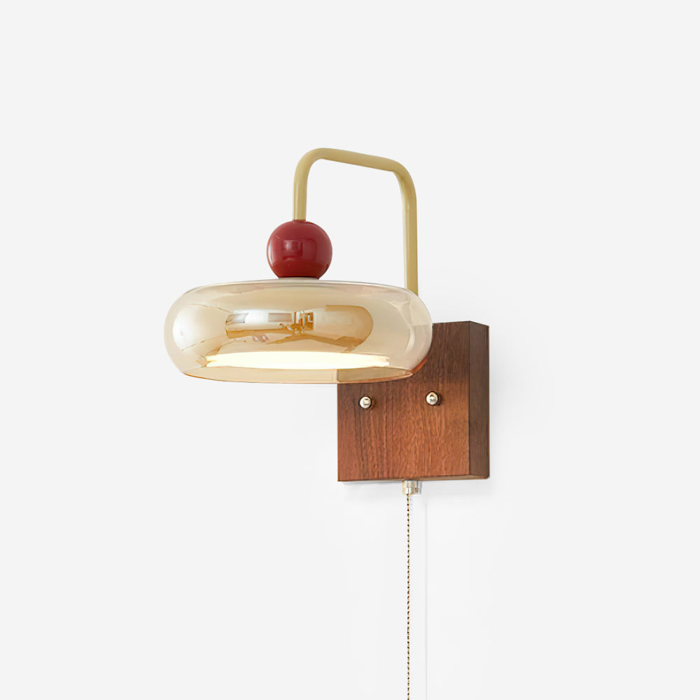 Freyza | Applique murale d’intérieur rétro en métal et verre Eplio – Chambre et salon rétro