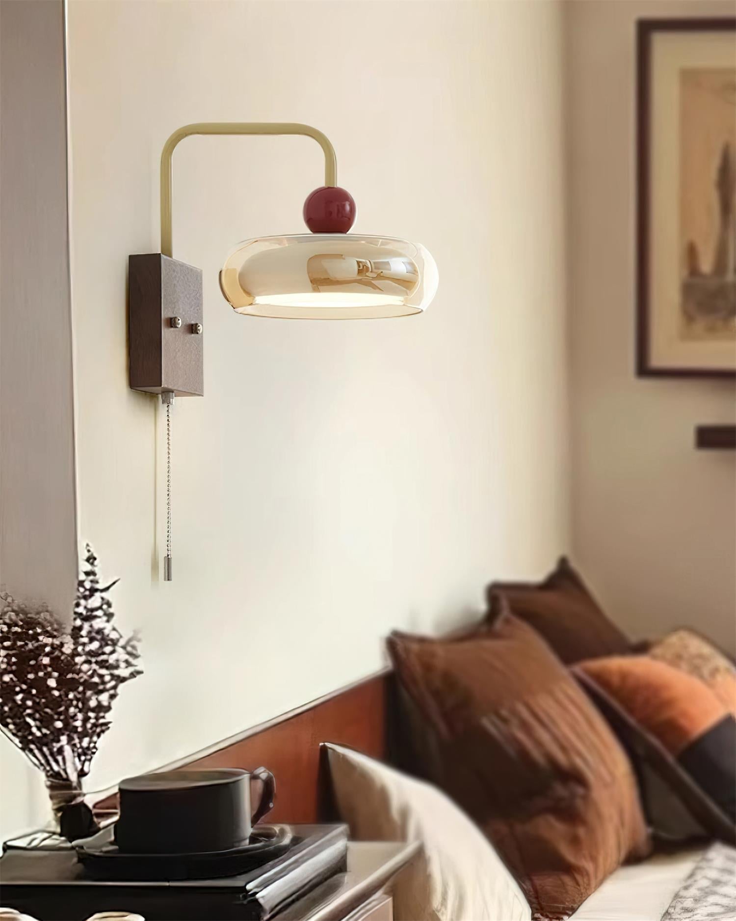 Freyza | Applique murale d’intérieur rétro en métal et verre Eplio – Chambre et salon rétro