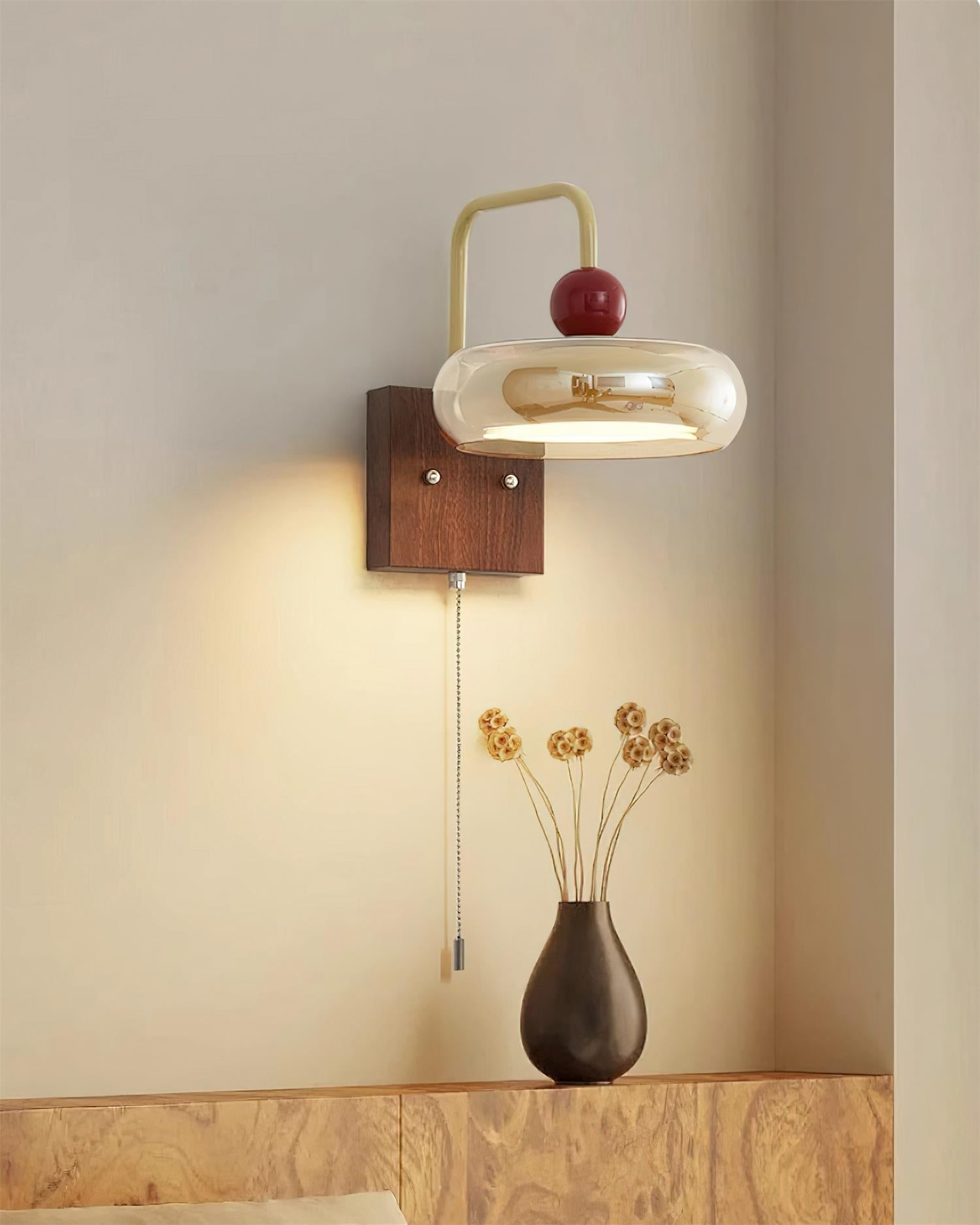 Freyza | Applique murale d’intérieur rétro en métal et verre Eplio – Chambre et salon rétro