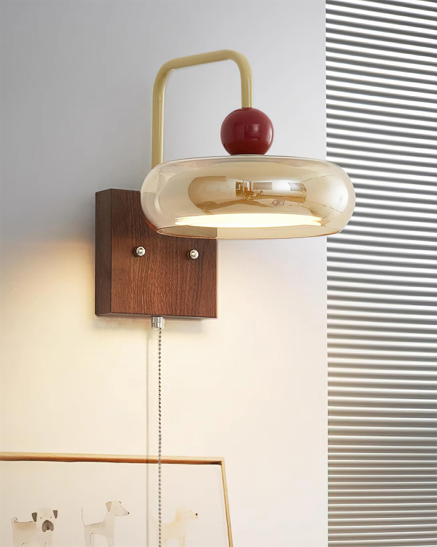 Freyza | Applique murale d’intérieur rétro en métal et verre Eplio – Chambre et salon rétro