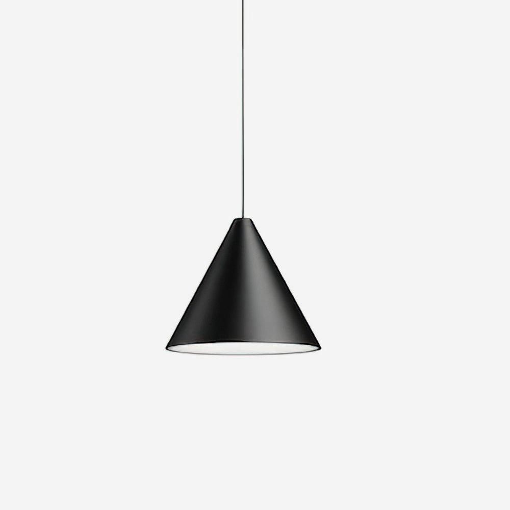 Freyza | Suspension conique noire, luminaire suspendu noir – Cuisine industrielle, salle à manger
