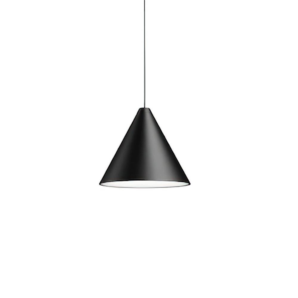 Freyza | Suspension conique noire, luminaire suspendu noir – Cuisine industrielle, salle à manger