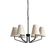 Freyza | Aurdoreth Vintage Industrial Brass Fabric Chandelier – Industrial Dining Room Living Room