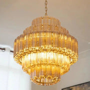 Freyza - Kensington | Elegant Amber Crystal Pendant Light Collection