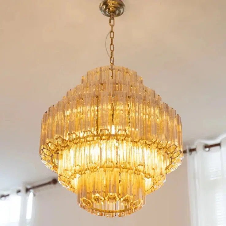 Freyza - Kensington | Elegant Amber Crystal Pendant Light Collection