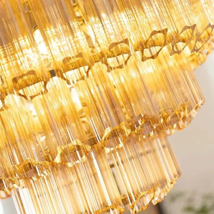 Freyza - Kensington | Elegant Amber Crystal Pendant Light Collection