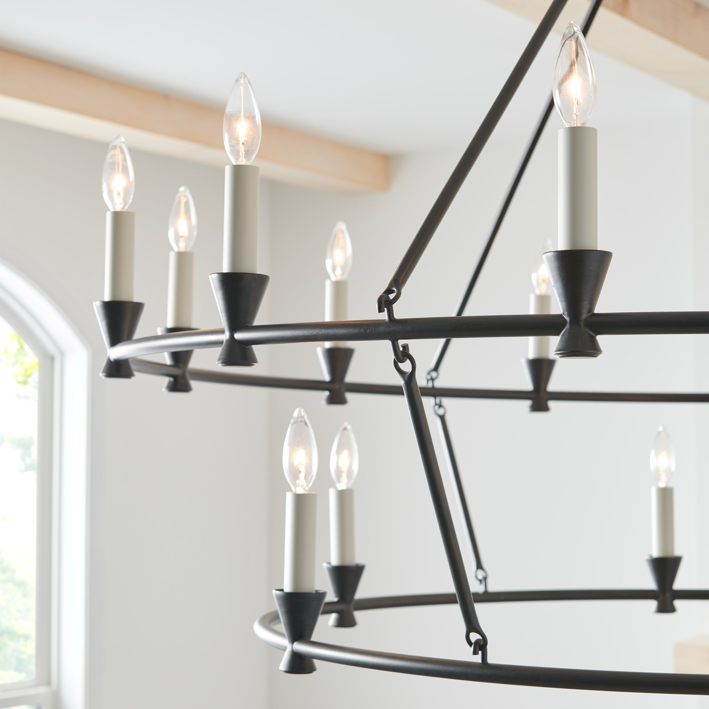 Freyza | Ovyneth Vintage-Industrie-Kronleuchter aus Messing – Industrielles Esszimmer-Wohnzimmer