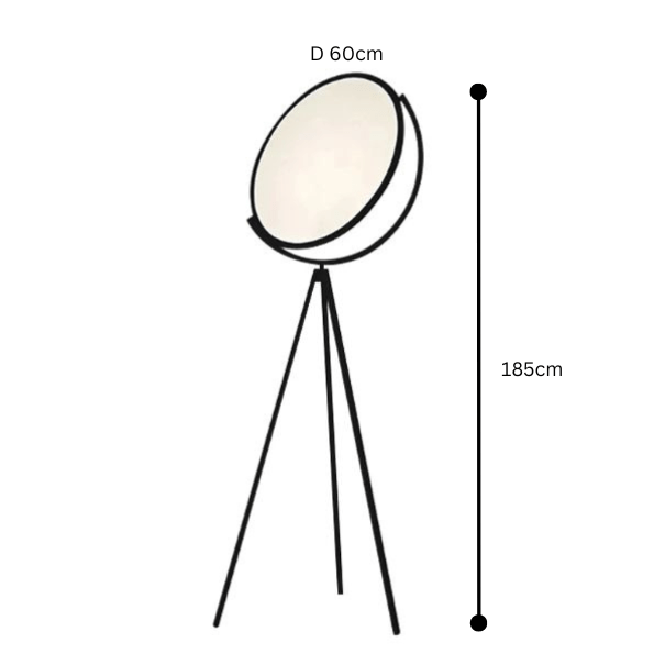 Keystone | Modern Stylish Tripod Floor Lamp with Rotating Light Panel 10