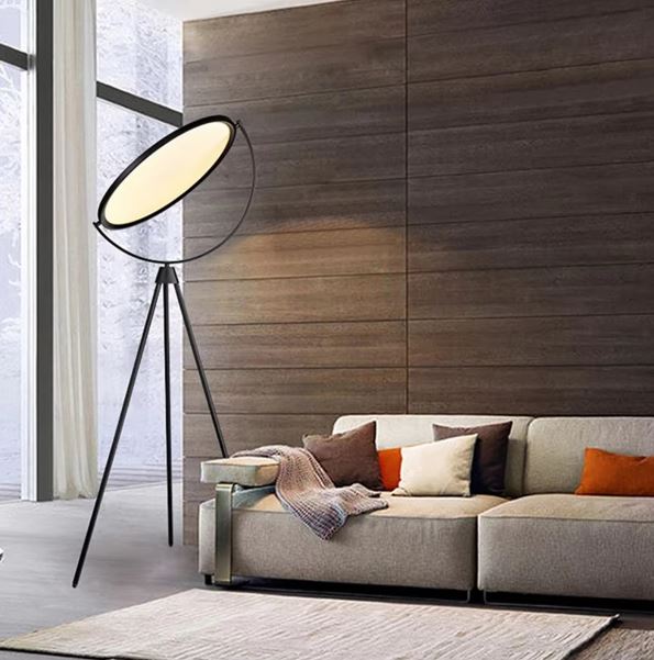 Keystone | Modern Stylish Tripod Floor Lamp with Rotating Light Panel 2