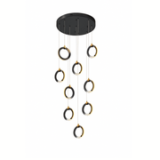 Freyza - Khaatem | Elegant Futuristic LED Ring Chandelier for Modern Spaces